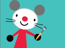 Soricelul Artist Carte de Colorat