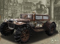 Cursa cu Camioane Steampunk