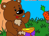 Ursul si Iepurele de Colorat